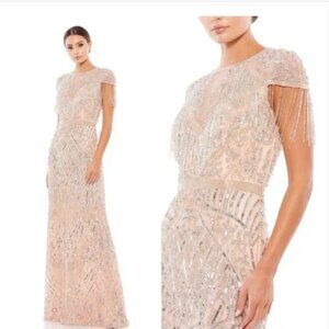 Elegant Beaded Evening Gown